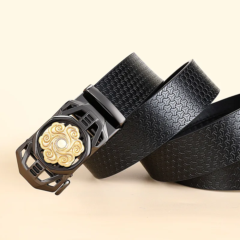 MILLIE'S Cow Split Leather Belts Men's 3.4cm-3