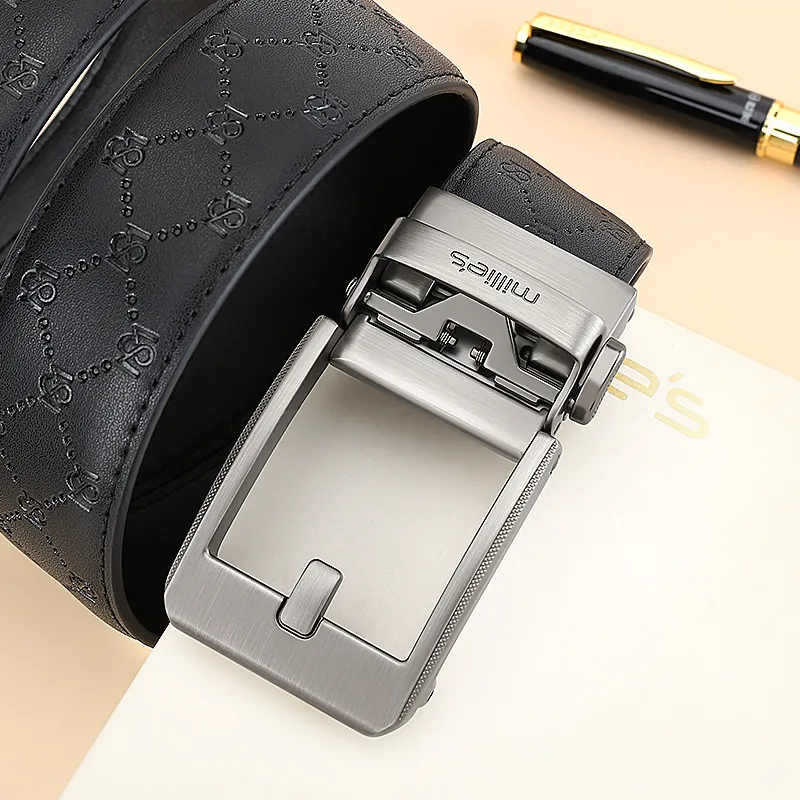MILLIE'S Cow Split Leather Belts Men's Width  3.5cm-5