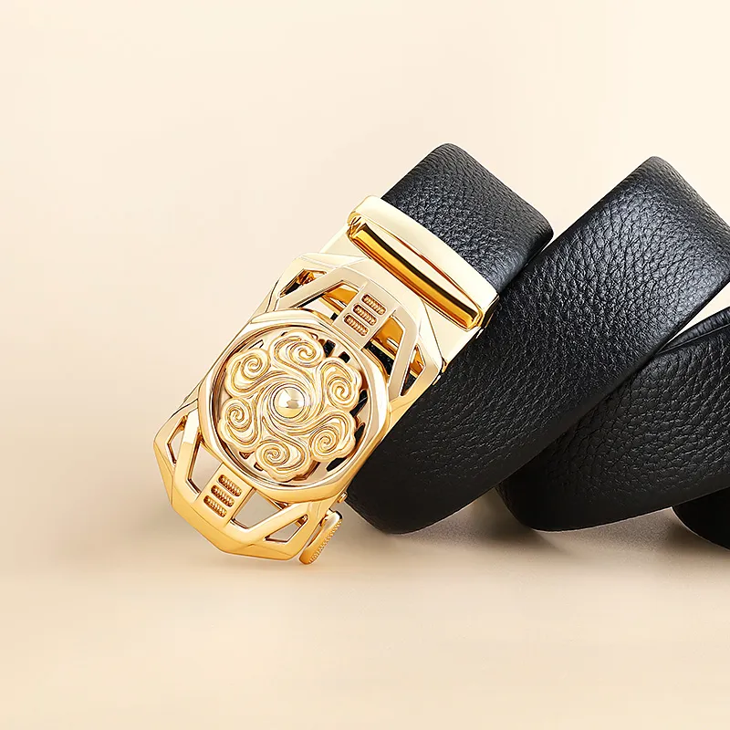 MILLIE'S Cow Leather Belts Men's Width 3.5cm-2