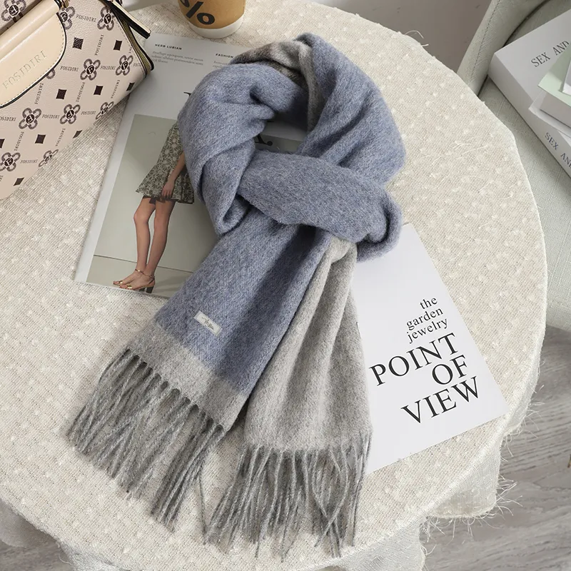 MILLIE'S Wool Knit Scarves Unisex-2