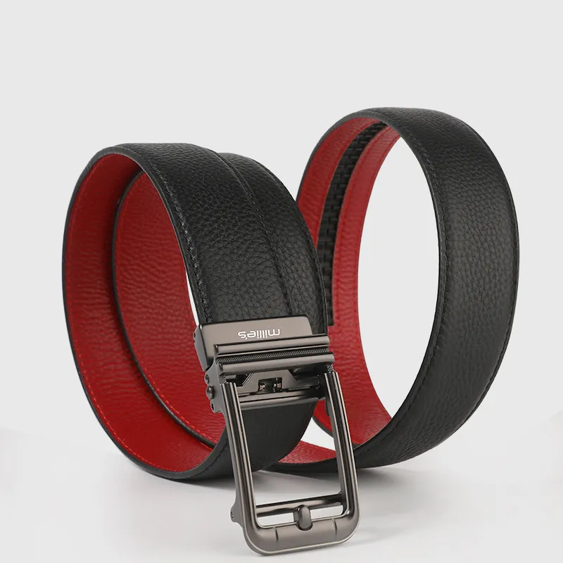 MILLIE'S Top Grain Cow Leather Leather Belts Men's Width  3.5cm-4