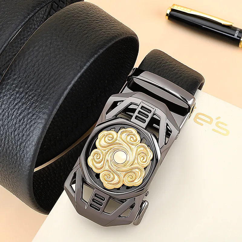 MILLIE'S Cow Leather Belts Men's 3.5cm-4