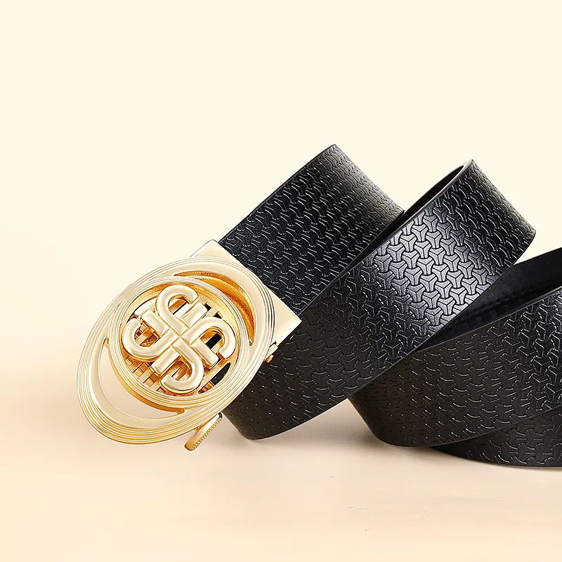 MILLIE'S Cow Split Leather Belts Men's 3.4cm-3