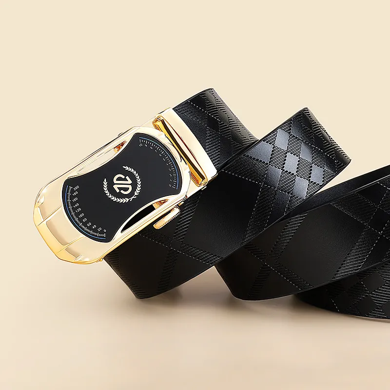 MILLIE'S Cow Split Leather Belts Men's Width 3.4cm-2