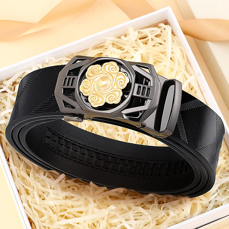 MILLIE'S Cow Split Leather Belts Men's Width 3.4cm-2