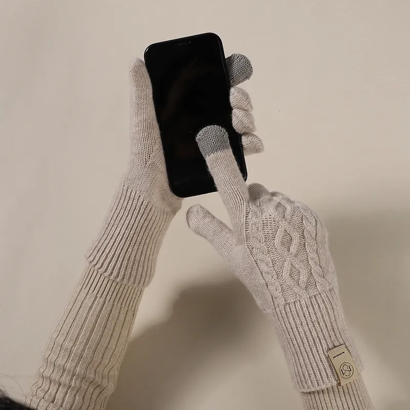 MILLIE'S Wool Knit Gloves Unisex-1