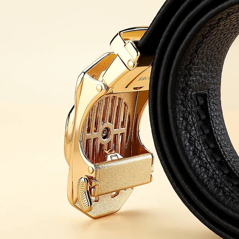 MILLIE'S Cow Leather Belts Men's Width 3.5cm-3