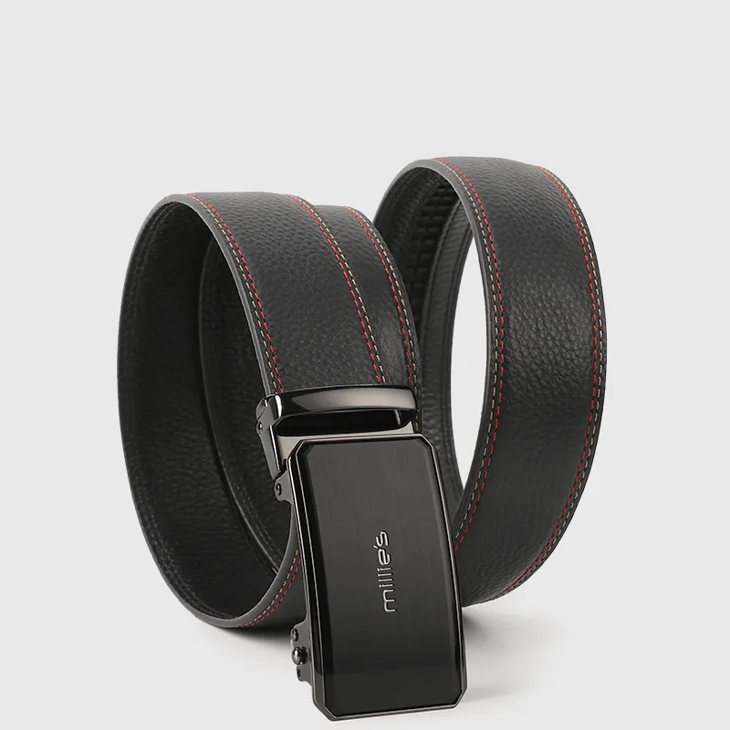 MILLIE'S Top Grain Cow Leather Leather Belts Men's Width  3.5cm-1