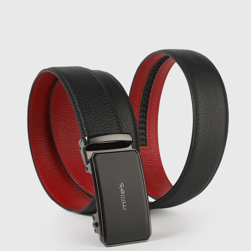 MILLIE'S Cow Leather Leather Belts Men's Width  3.5cm-3