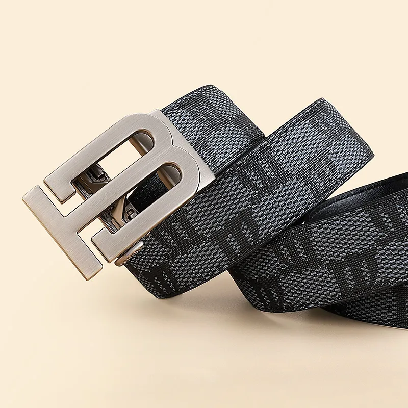 MILLIE'S Polyvinyl Chloride Leather Belts Men's 3.5cm-2