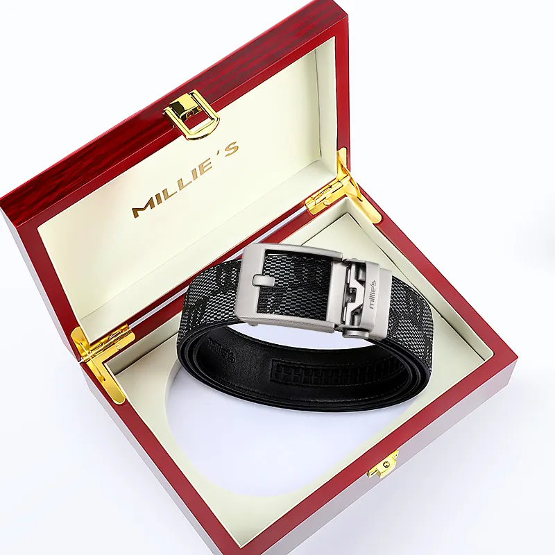 MILLIE'S Polyvinyl Chloride Leather Belts Men's Width 3.5cm-7