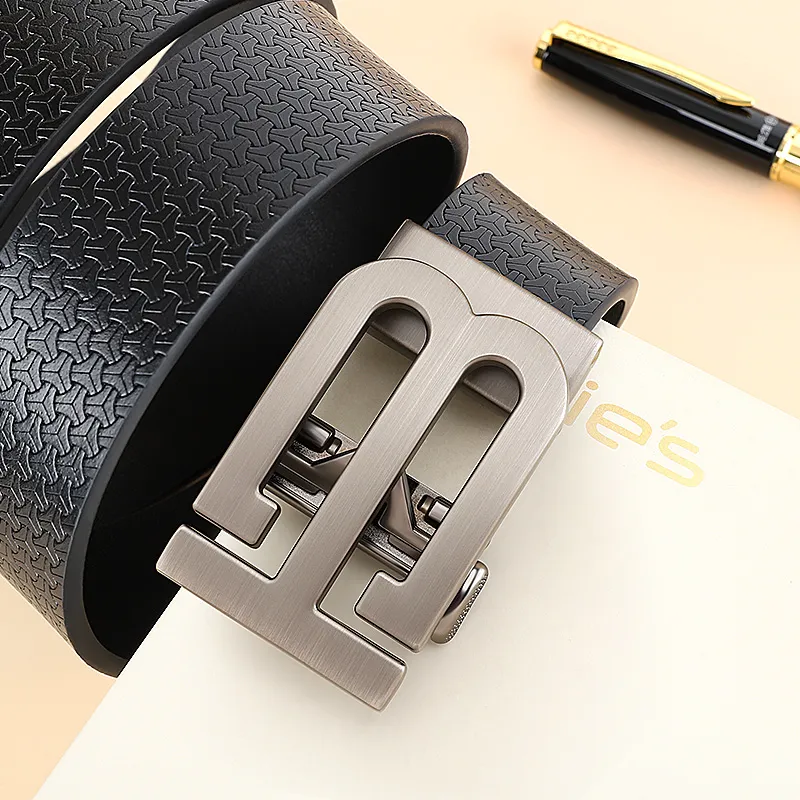 MILLIE'S Cow Split Leather Belts Men's 3.4cm-5