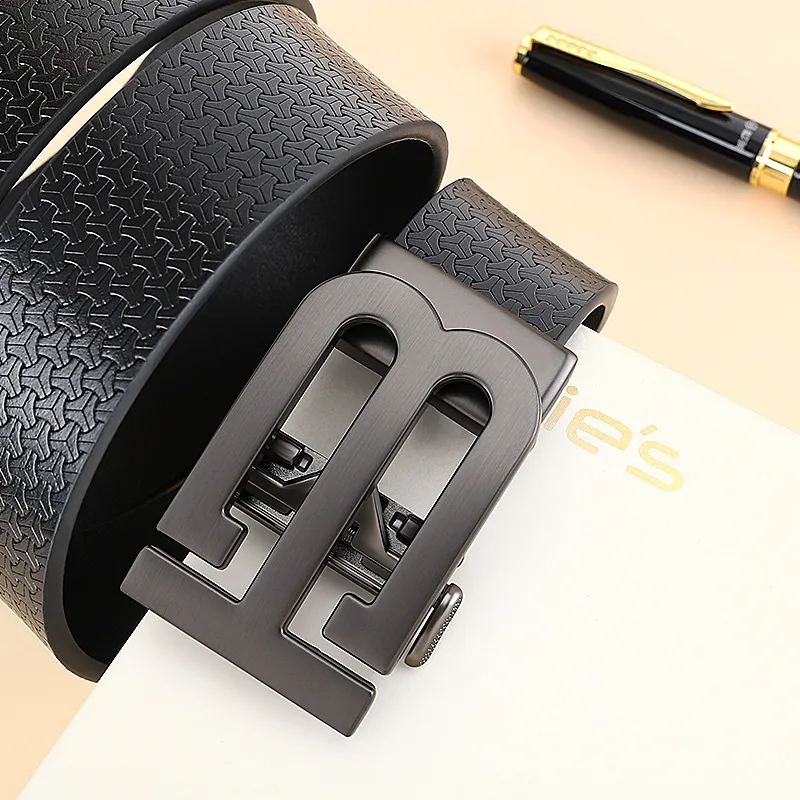 MILLIE'S Cow Split Leather Belts Men's Width 3.4cm-5