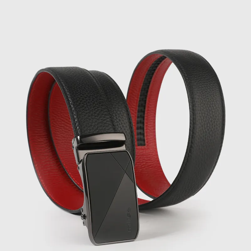 MILLIE'S Top Grain Cow Leather Leather Belts Men's Width  3.5cm-5