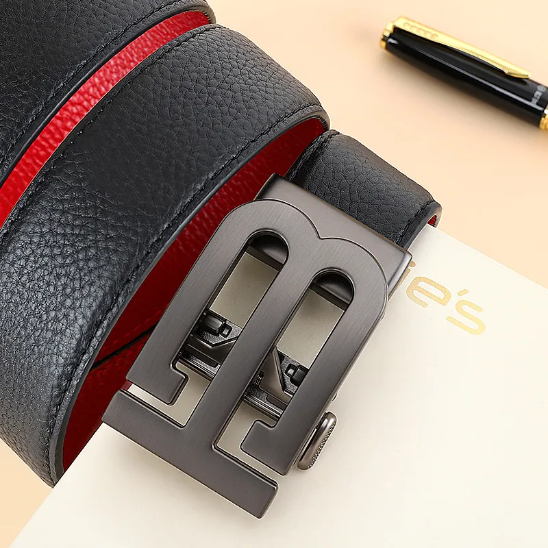 MILLIE'S Top Grain Cow Leather Belts Men's Width 3.5cm-4
