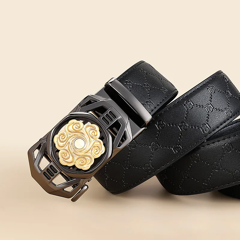 MILLIE'S Cow Split Leather Belts Men's Width  3.5cm-2