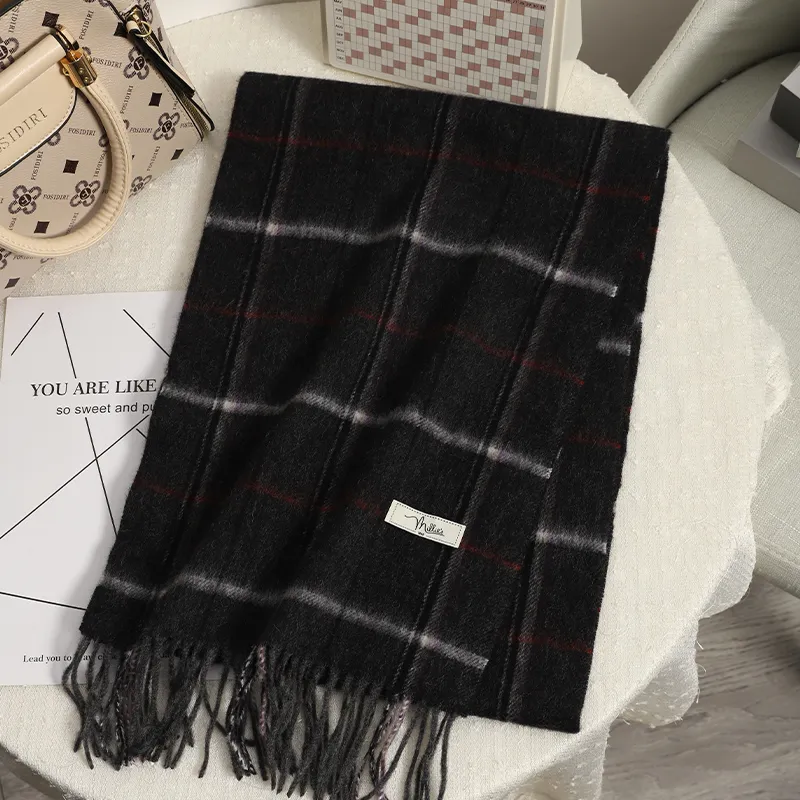 MILLIE'S Wool Knit Scarves Unisex-5