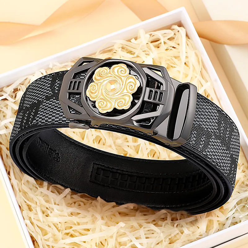 MILLIE'S Polyvinyl Chloride Leather Belts Men's 3.5cm-1