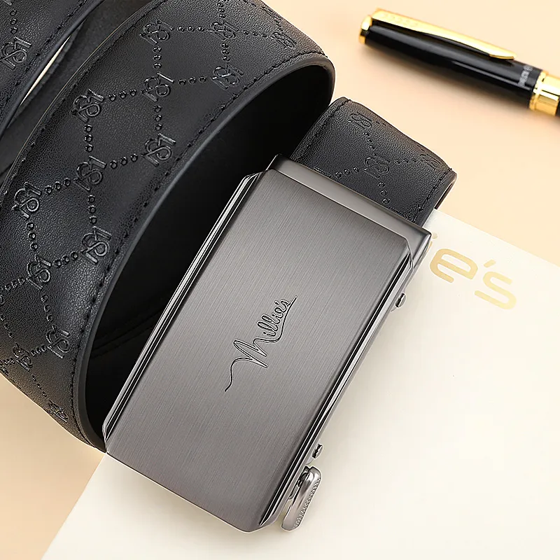 MILLIE'S Cow Split Leather Belts Men's Width  3.5cm-5