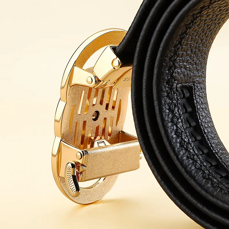 MILLIE'S Top Grain Cow Leather Belts Men's 3.5cm-3