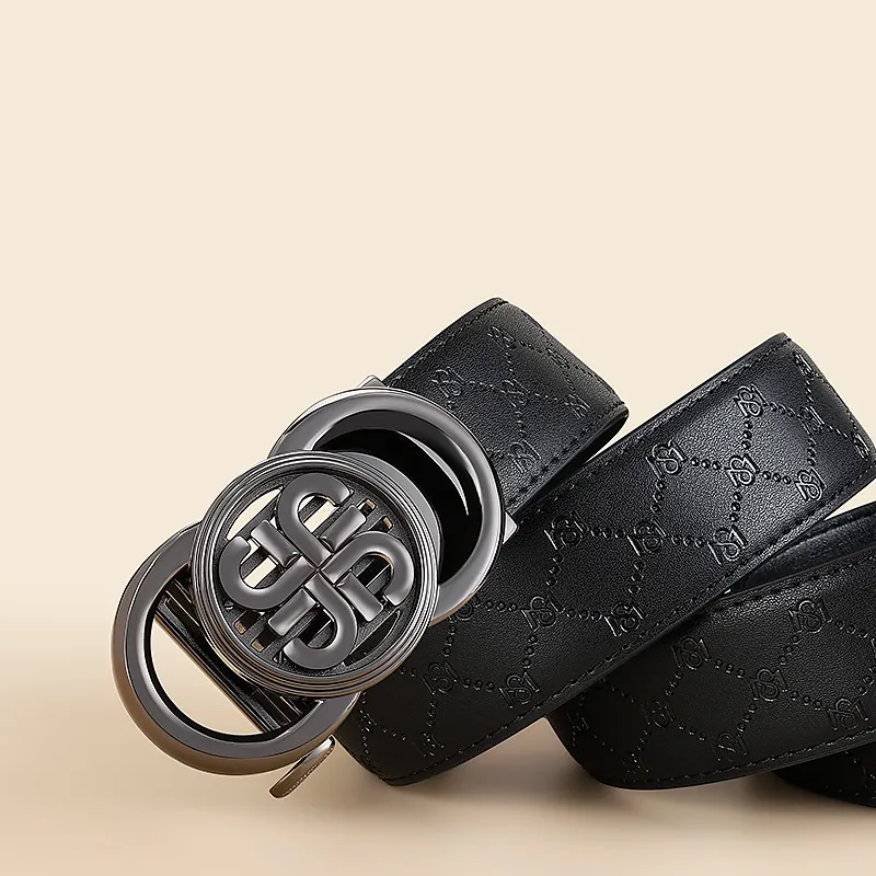 MILLIE'S Cow Split Leather Belts Men's Width 3.5cm-4