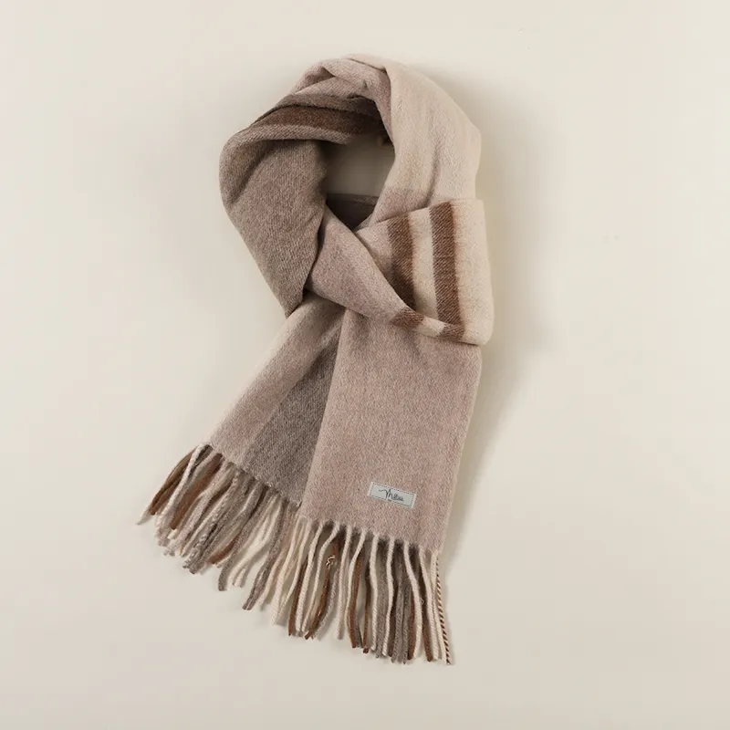 MILLIE'S Wool Knit Scarves Unisex-6