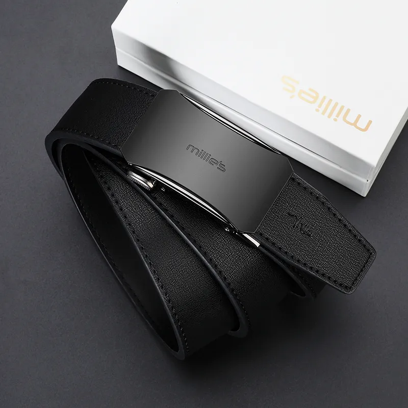 MILLIE'S Cow Split Leather Leather Belts Men's Width  3.5cm-1