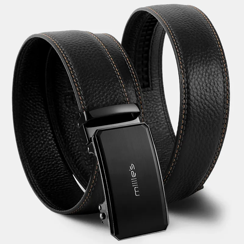 MILLIE'S Cow Leather Belts Men's 3.5cm-4