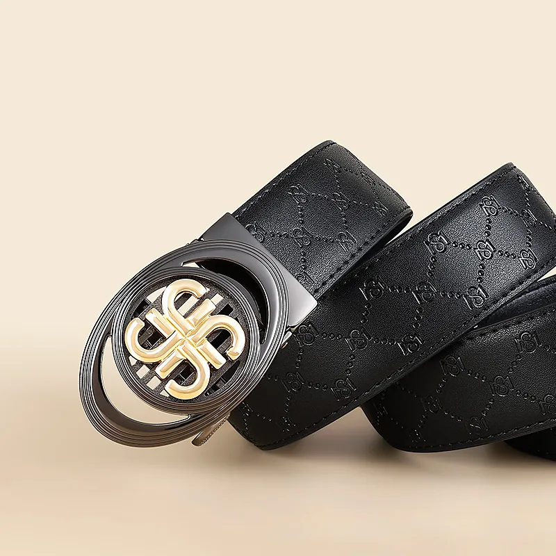 MILLIE'S Cow Split Leather Belts Men's Width  3.5cm-4