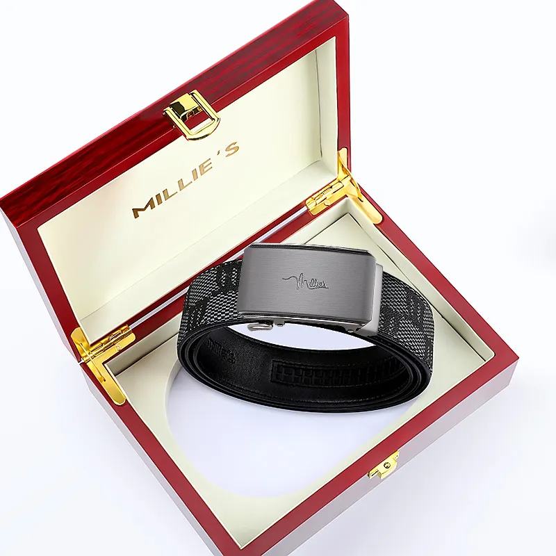 MILLIE'S Polyvinyl Chloride Leather Belts Men's Width 3.5cm-7