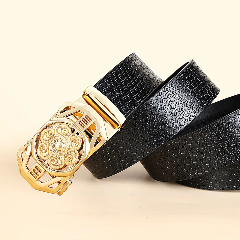 MILLIE'S Cow Split Leather Belts Men's Width 3.4cm-2