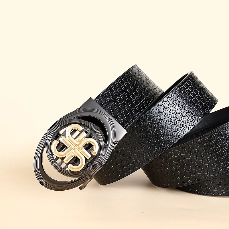 MILLIE'S Cow Split Leather Belts Men's Width 3.4cm-3