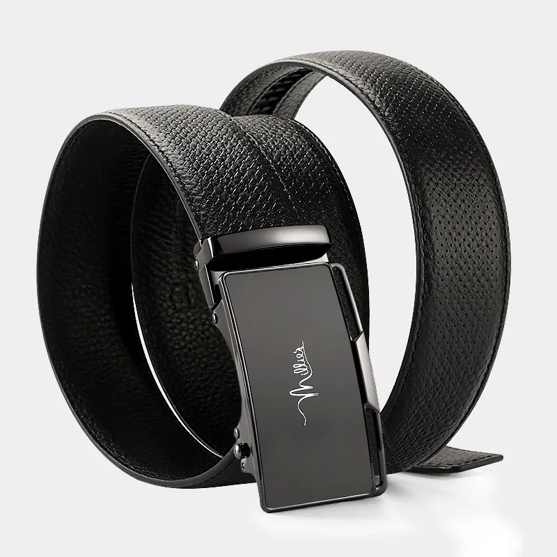 MILLIE'S Top Grain Cow Leather Leather Belts Men's 3.5cm-2