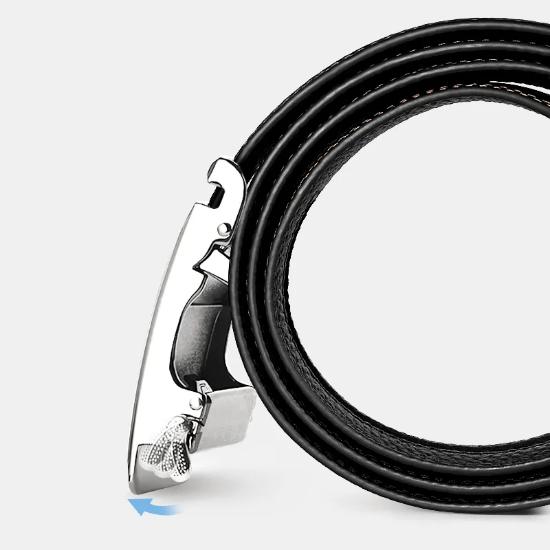 MILLIE'S Top Grain Cow Leather Belts Men's Width 3.5cm-2