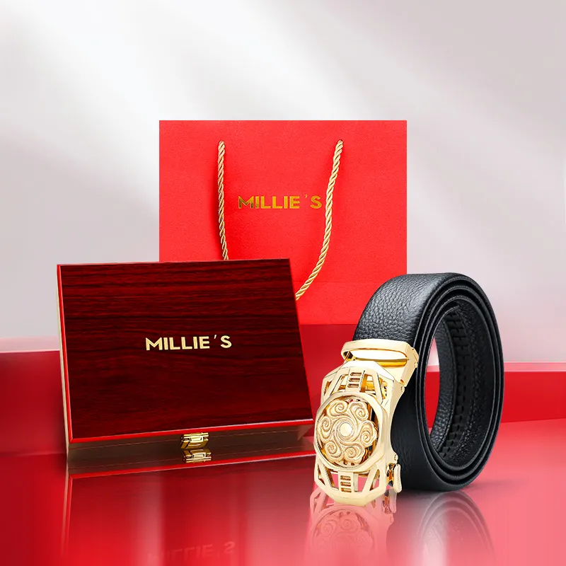MILLIE'S Cow Leather Belts Men's Width 3.5cm-6