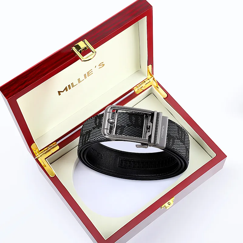 MILLIE'S Polyvinyl Chloride Leather Belts Men's Width 3.5cm-7