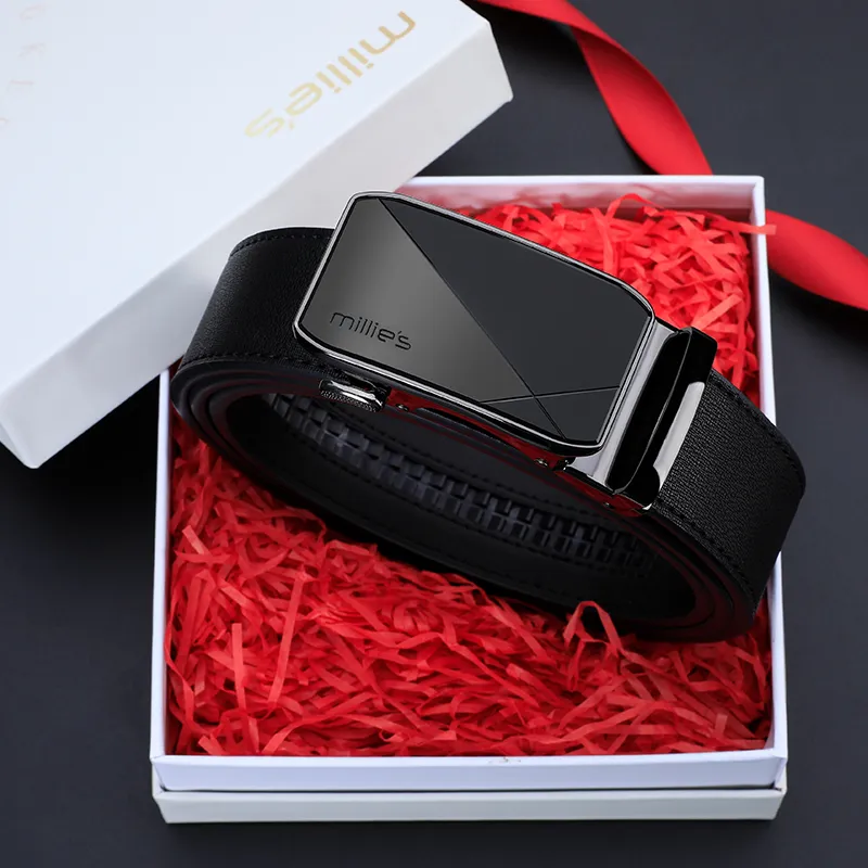 MILLIE'S Cow Leather Leather Belts Men's Width  3.5cm-1