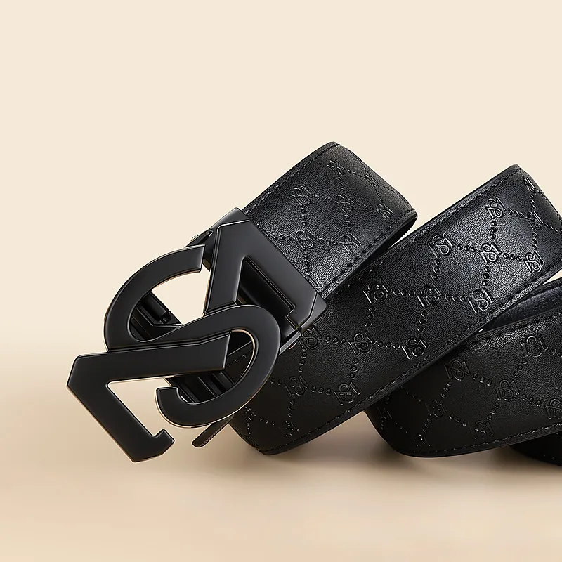 MILLIE'S Cow Split Leather Belts Men's Width  3.5cm-2