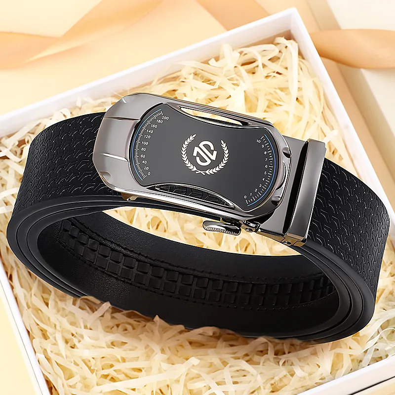 MILLIE'S Cow Split Leather Belts Men's Width 3.4cm-2