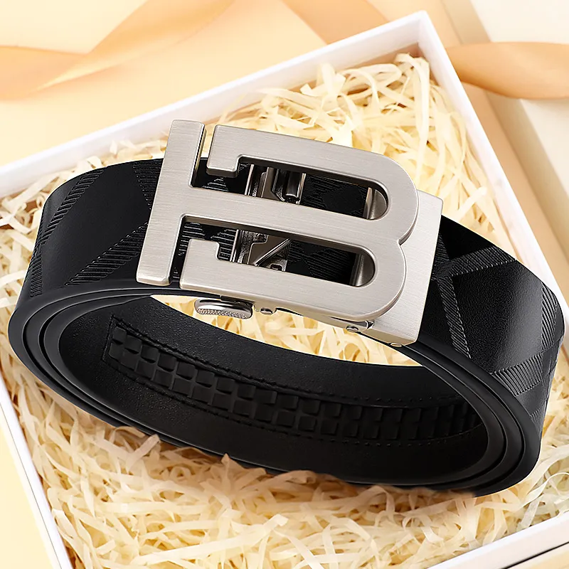 MILLIE'S Cow Split Leather Belts Men's Width 3.4cm-1
