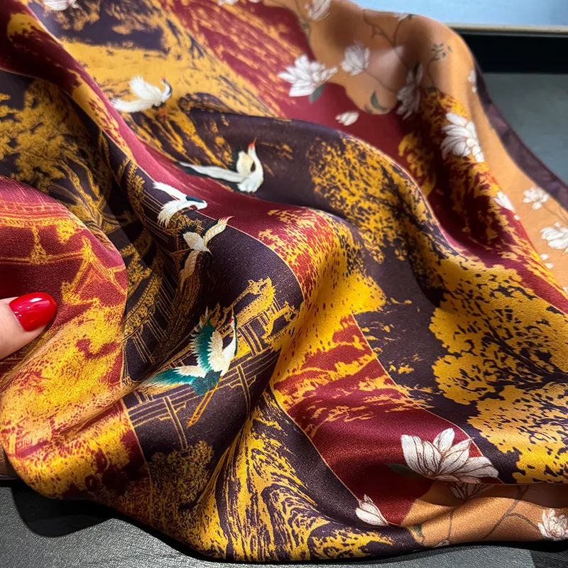 MILLIE'S Mulberry Silk Scarves Women's-11
