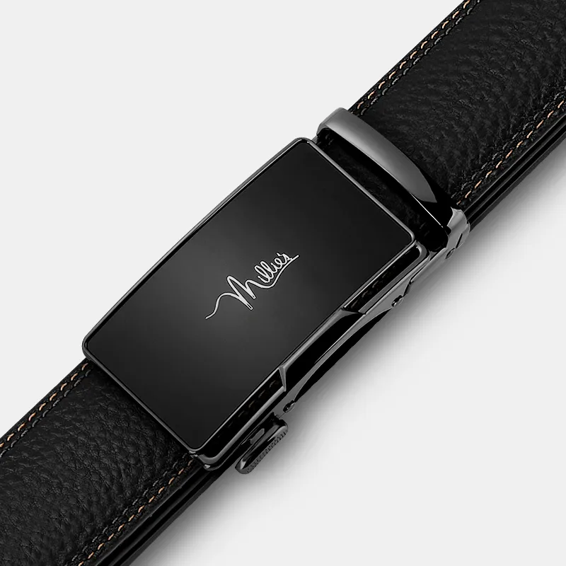 MILLIE'S Cow Leather Leather Belts Men's Width  3.5cm-1