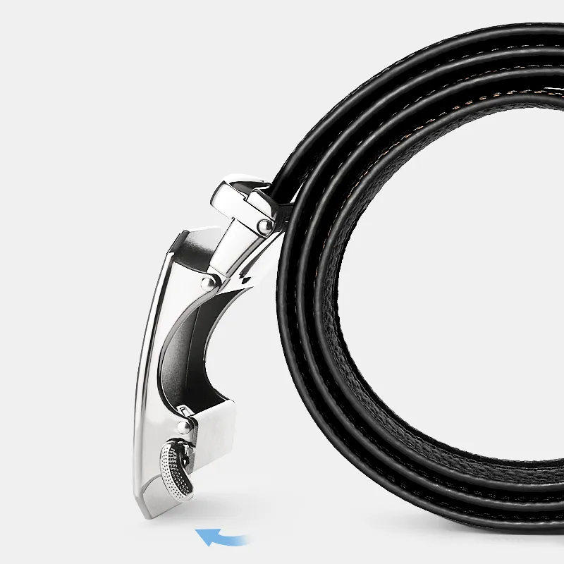 MILLIE'S Top Grain Cow Leather Belts Men's Width 3.5cm-2