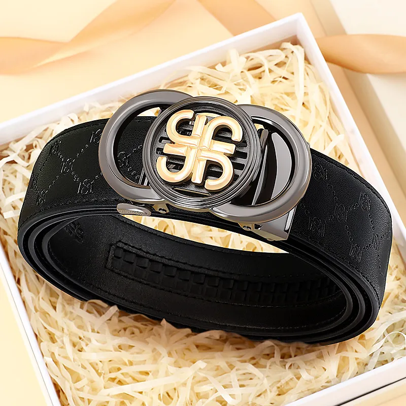 MILLIE'S Cow Split Leather Belts Men's Width  3.5cm-3
