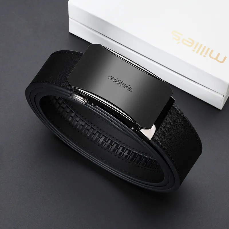 MILLIE'S Cow Split Leather Leather Belts Men's Width  3.5cm-4