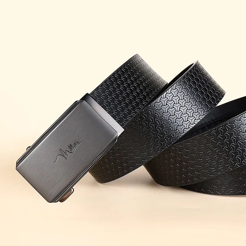 MILLIE'S Cow Split Leather Belts Men's Width 3.4cm-2