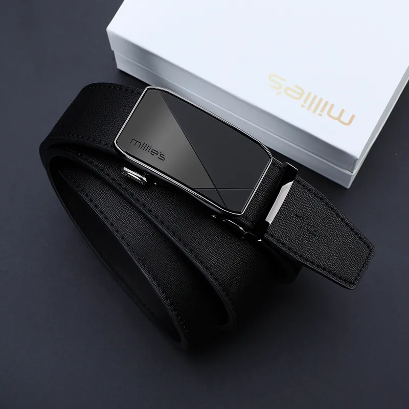 MILLIE'S Cow Leather Leather Belts Men's Width  3.5cm-2
