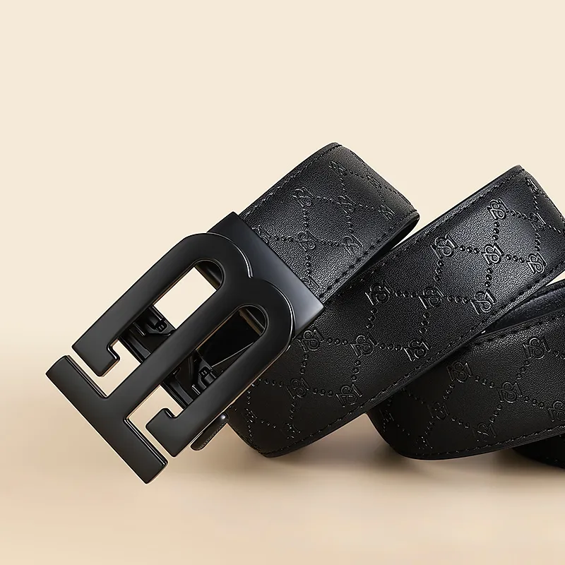 MILLIE'S Cow Split Leather Belts Men's Width  3.5cm-3