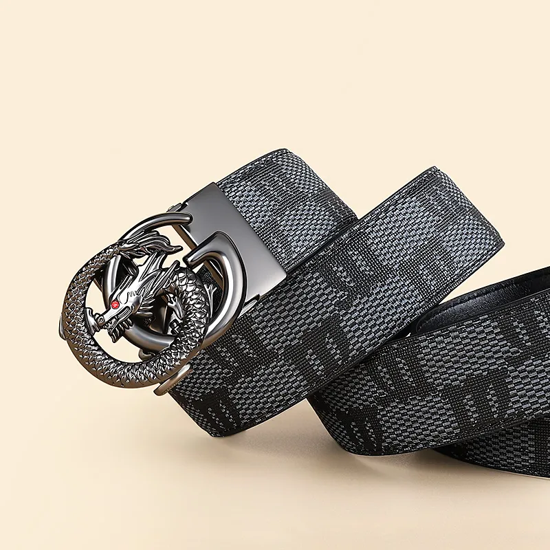 MILLIE'S Polyvinyl Chloride Leather Belts Men's Width 3.5cm-2