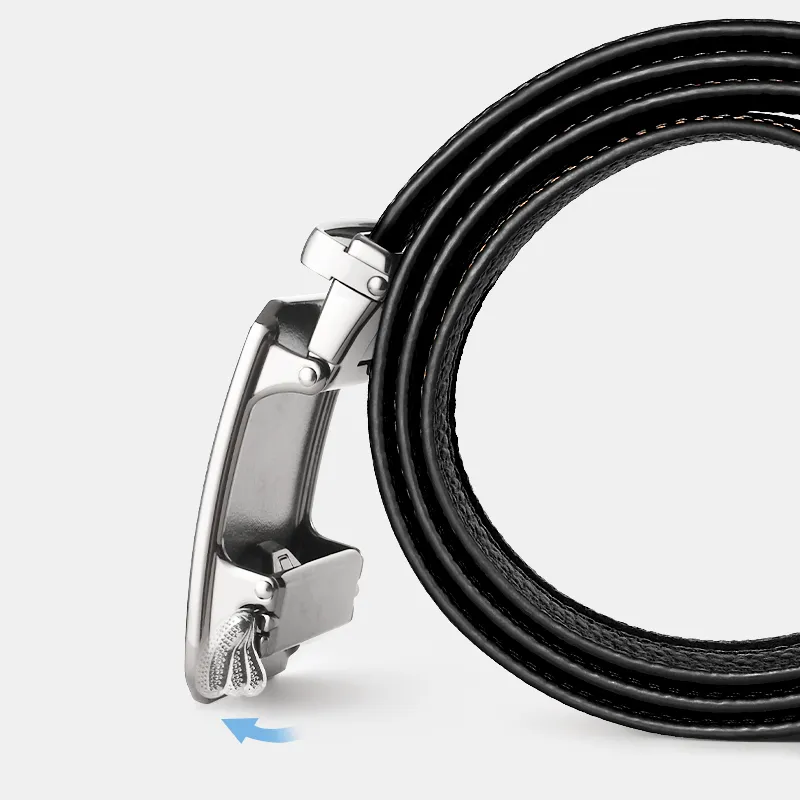 MILLIE'S Top Grain Cow Leather Cow Leather Leather Belts Men's Width  3.5cm-2